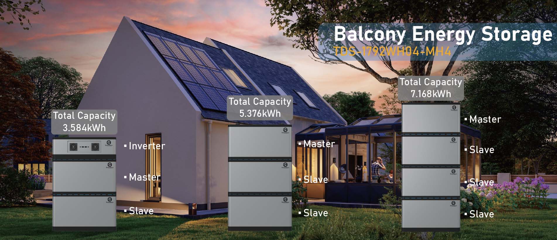 Balcony energy storage system